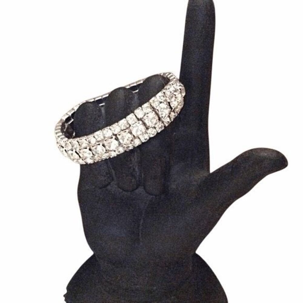 Boutique Rhinestone Stretchy Bracelet